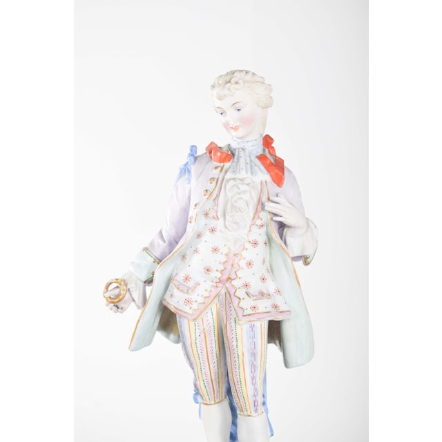 Dresden Porcelain Sculptures, 1910, Set of 2 For Sale - Image 9 of 17