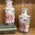 Pair of Floral Pink and Blues Vases Early 19 Century Chinese Guangxu Period Attributing the 17c Qianlong For Sale - Image 9 of 12
