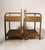 Bauhaus Vintage Bedside Tables in Metal and Wood, 1950s, Set of 2 For Sale - Image 3 of 11