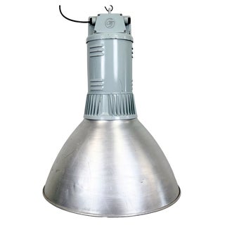 Large Industrial Aluminium Pendant Light from Elektrosvit, 1960s For Sale