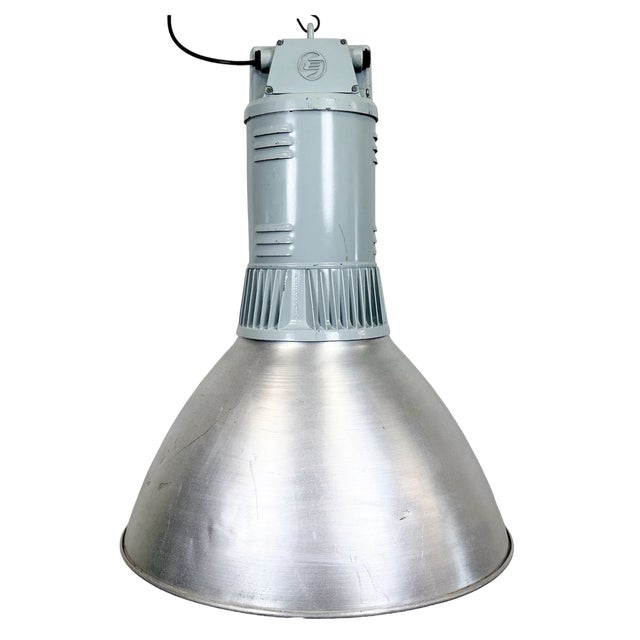 Large Industrial Aluminium Pendant Light from Elektrosvit, 1960s For Sale