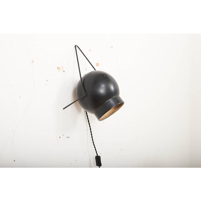 Vintage Table Lamp with Black Metal Stand For Sale - Image 11 of 13