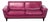 Ana Furniture 3-Seat Modern Red Leather Sofa For Sale