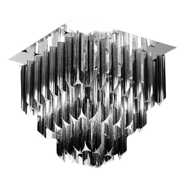 Syrus & Glacial 4 Light Flush Mount by Aggiolight For Sale