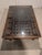 Late 20th Century Repurposed Indian Courtyard Door Coffee Table With Hand-Forged Iron Hardware & Glass Top For Sale In New York - Image 6 of 6