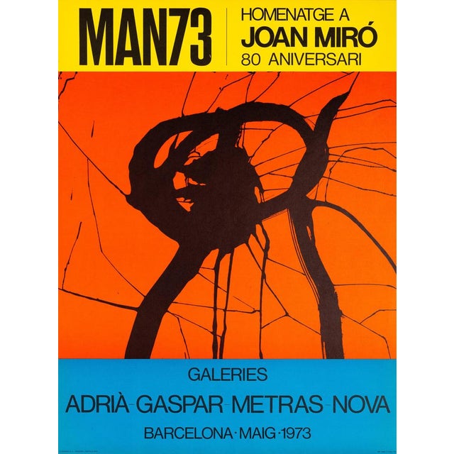 Joan Miro, Galerie Gaspar 1973 Poster, Lithograph For Sale - Image 7 of 7