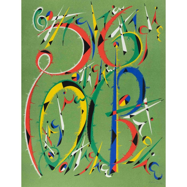 Rafael Alberti, Letter B, 1972, Lithograph For Sale