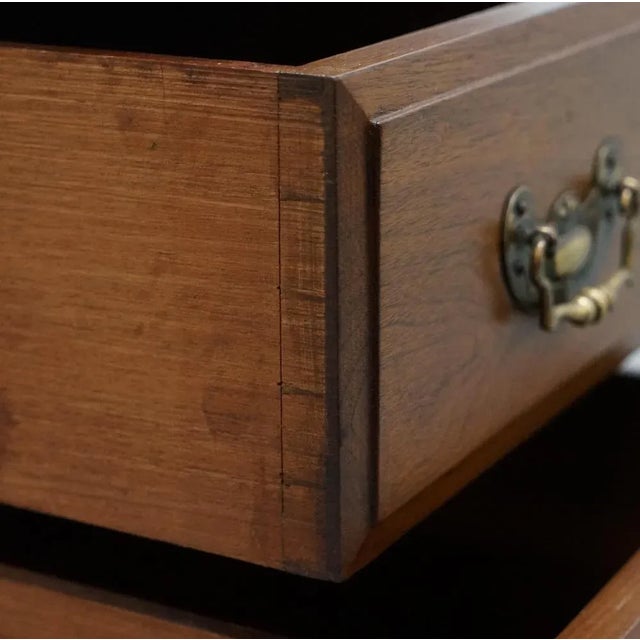 Tall Victorian Walnut Chests of Drawers or Side Tables, Set of 2 For Sale - Image 10 of 18