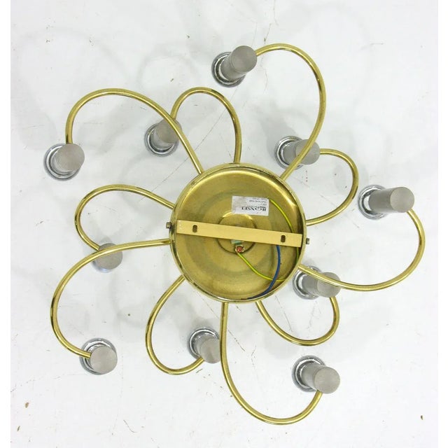 Deckenleuchte aus den 80er Jahren hergestellt von der deutschen Manufaktur Honsel. Die Lampe hat zehn Lichtpunkte für...