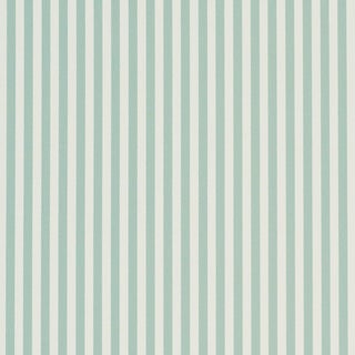 Schumacher Emma Stripe Narrow Wallpaper In Teal For Sale
