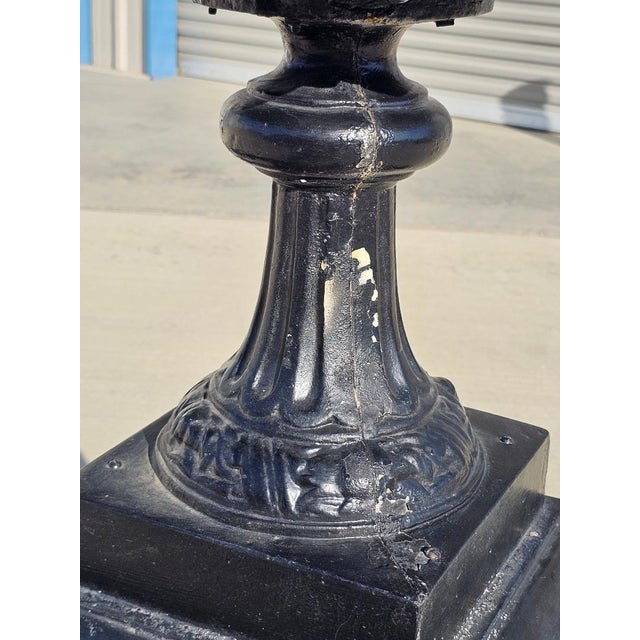 2000 - 2009 Victorian Aluminum Flower Garden Urn on Base For Sale - Image 5 of 18