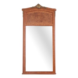 Large Antique Classicist Trumeau Mirror For Sale