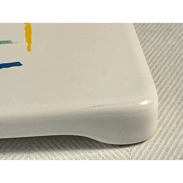 Pablo Picasso 1990s Picasso Style Living “The Heart” Ceramic Trivet Plate For Sale - Image 4 of 9