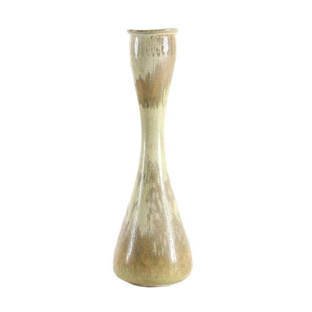 Scandinavian Vase in Sand to Ocher by Gunnar Nylund for Rörstrand, 1960s For Sale
