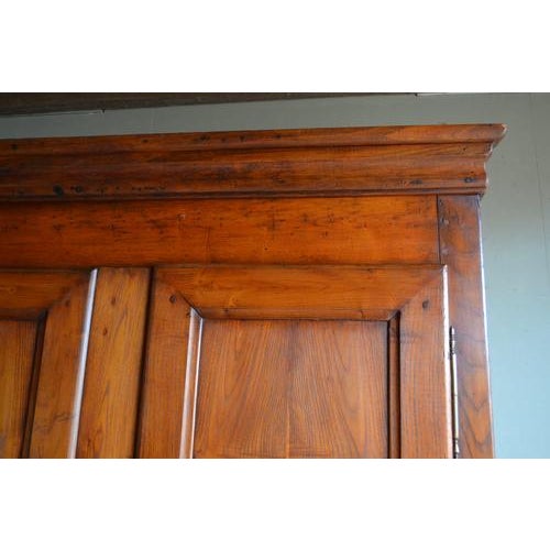 Antique Chestnut Wood Cabinet For Sale - Image 4 of 8