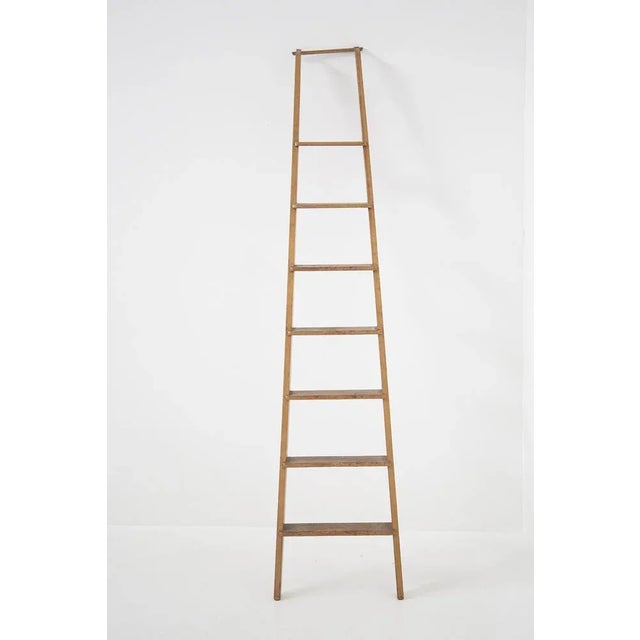 1950s Vintage Italian Wooden Ladder For Sale - Image 5 of 8
