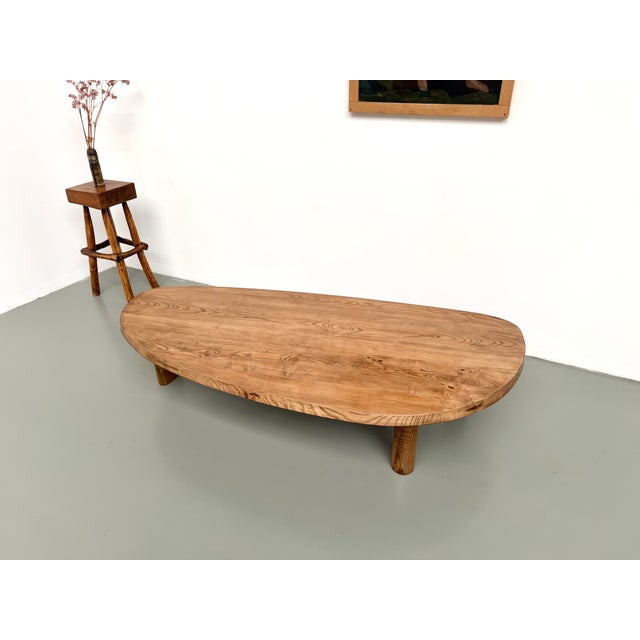 Freeform Coffee Table in Oak, 1950s For Sale - Image 16 of 18