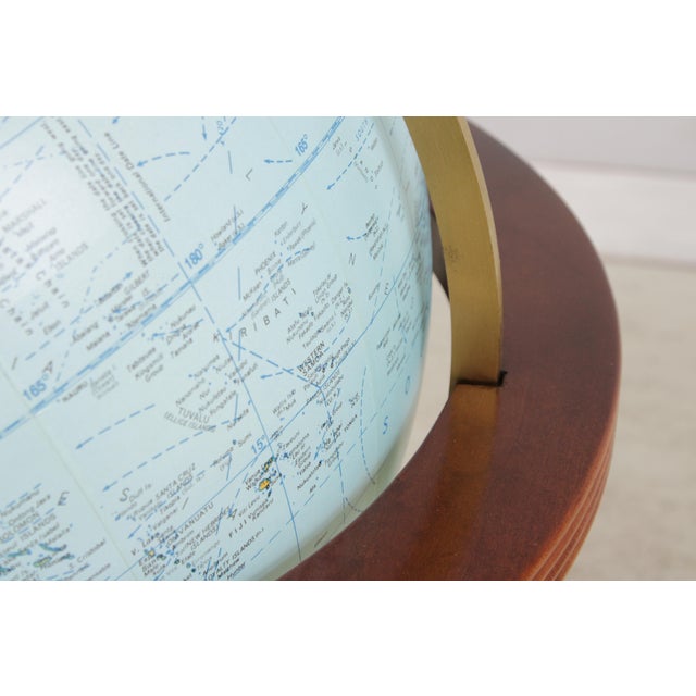Replogle Large Lighted Globe on Cherry Stand For Sale - Image 10 of 18