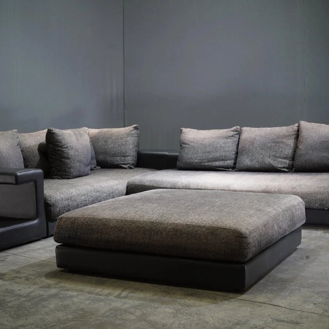 Textile Memento Sectional Sofa with Ottoman from Roche Bobois, 2010s, Set of 6 For Sale - Image 7 of 10