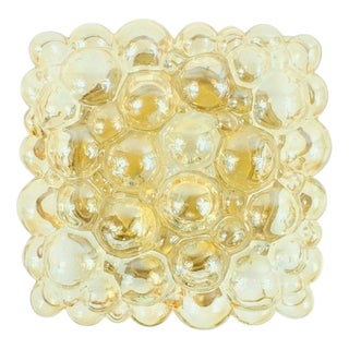 Mid-Century Modern Amber Bubble Glass Wall Light by Helena Tynell for Limburg, Germany, 1970s For Sale