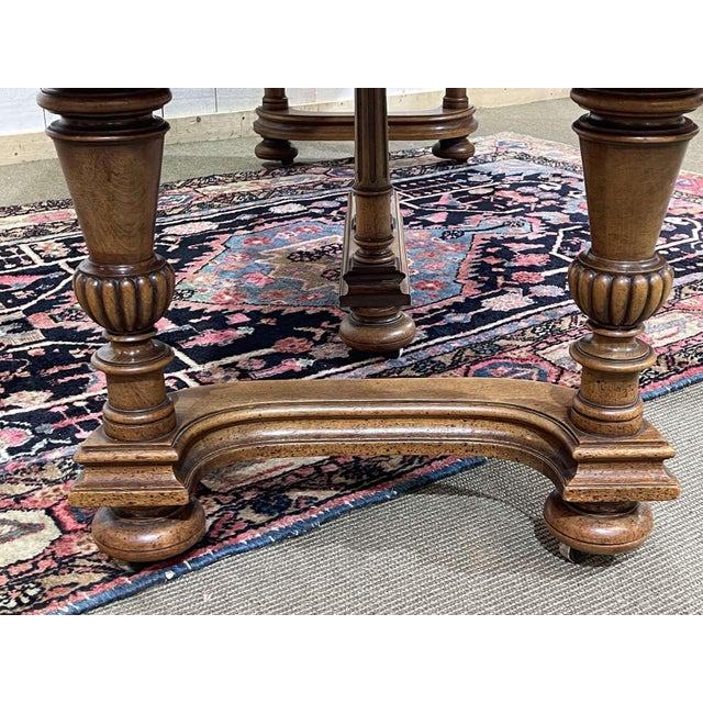 Early 20th Century Henri II Walnut Table with Extensions For Sale - Image 15 of 17