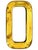 Gilded Oblong Mirror of Mithé Espelt, 1949 For Sale - Image 4 of 4