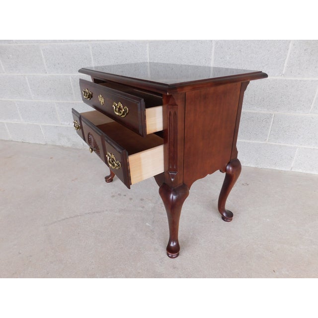 Thomasville Late 20th Century Thomasville Cherry Collection Low Boy Nightstand For Sale - Image 4 of 11
