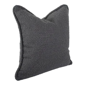 24" Square Barbet Charcoal Down Pillow
