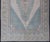 Large Vintage Turkish Oushak Rug With Central Medallion in Blue and Cream 6'8 X 12'7 For Sale - Image 4 of 14