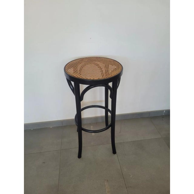 Thonet Style Lacquered Stool For Sale - Image 3 of 10