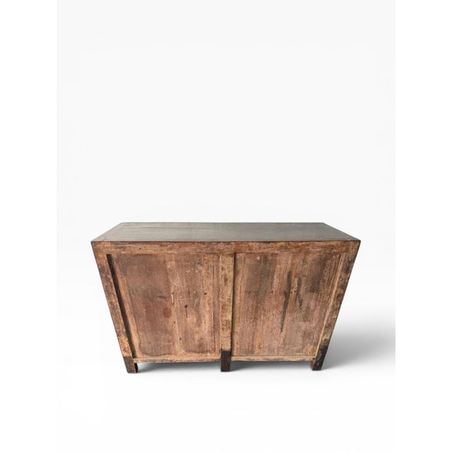 Brown Antique Chinese Hand-Painted Lacquer Cabinet – Early 20th Century For Sale - Image 8 of 16