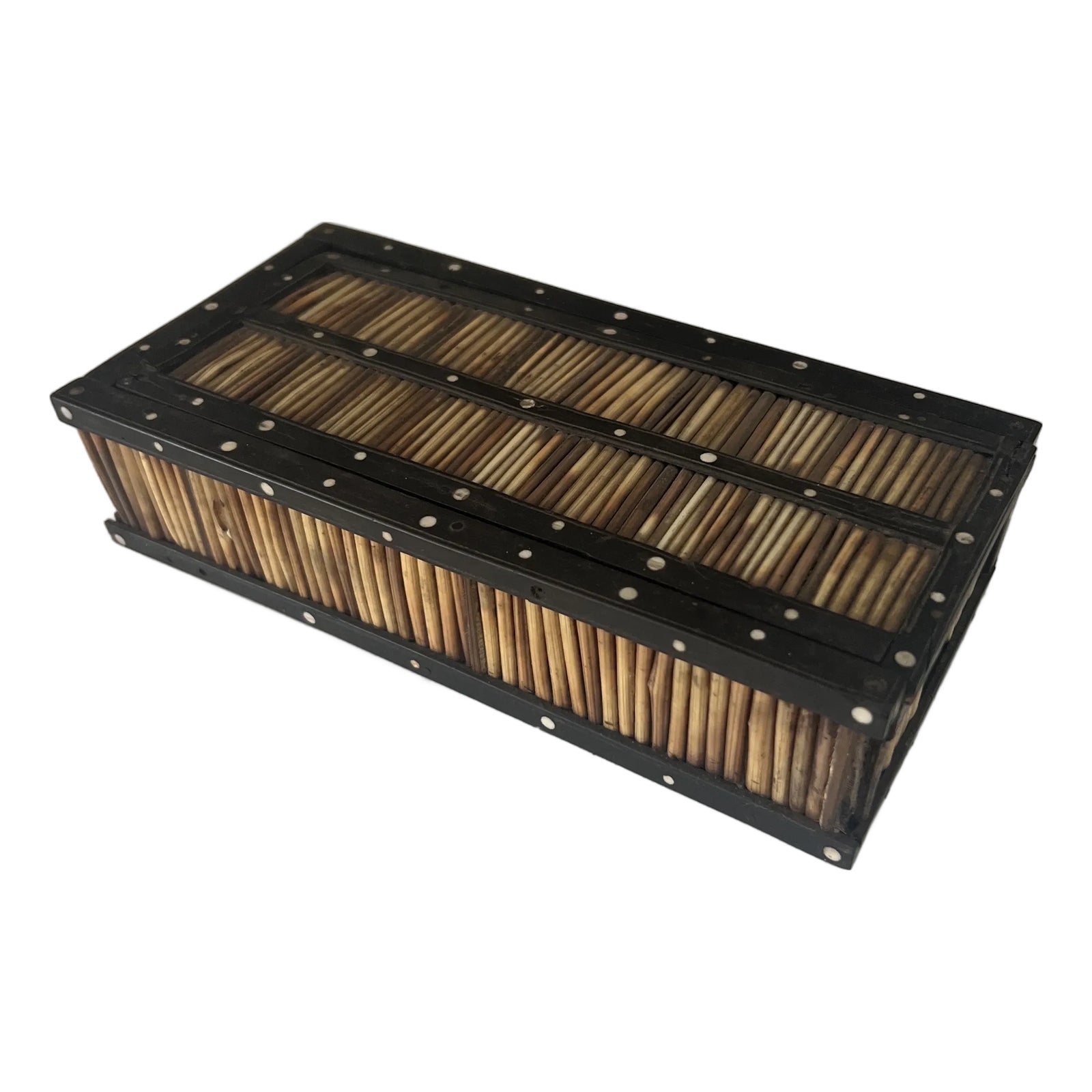 Antique Anglo Indian Porcupine Quill Box | Chairish