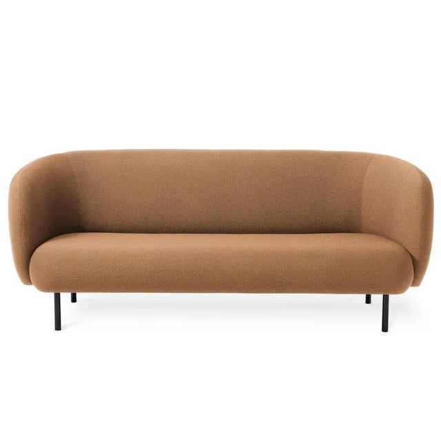 Caper 3 seater sprinkles latte by Warm Nordic Dimensions: D206 x W84 x H 63 cm. Material: Textile upholstery, Wooden...