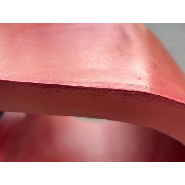 Karl Springer Style Grass Cloth Waterfall Console Table For Sale - Image 12 of 18