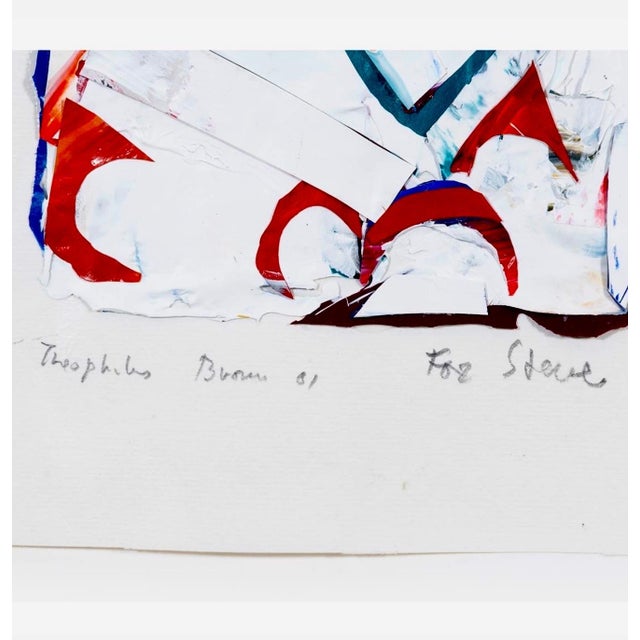 William Theophilus Brown, Bay Area Abstract Expressionist Mixed Media Collage Painting Theophilus Brown, 2001 For Sale In Miami - Image 6 of 9