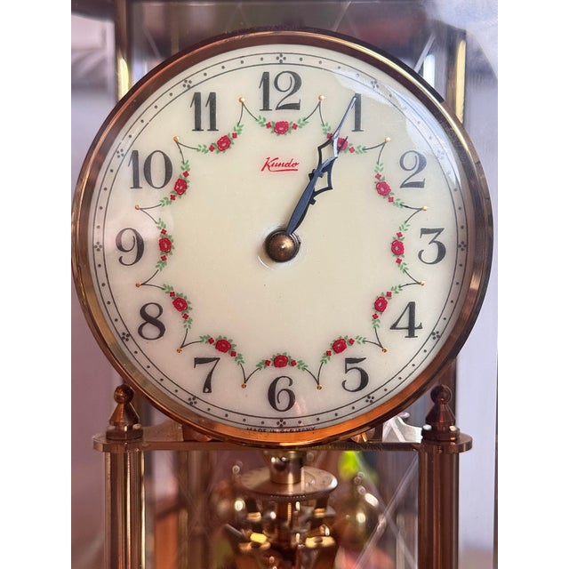 Vintage Kieninger & Obergfell Kundo Brass Hexagonal Anniversary Clock For Sale - Image 10 of 12