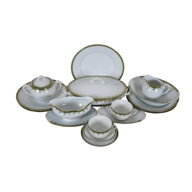 Neoclassical Antique Adolf Persch Ap Austria 18 Piece China Demitasse Tea, Coffee, Dessert & Casserole Set For Sale - Image 3 of 12