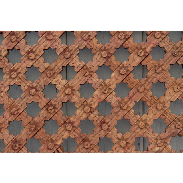 Vintage Bleached Wood Star Panel For Sale In Los Angeles - Image 6 of 10