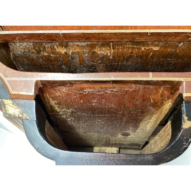 18th C Mahogany Inlaid Knife Box Converted to Stationary Box in 19th C. For Sale - Image 11 of 11