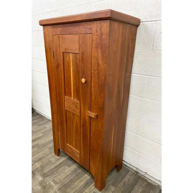 Vintage Amish Handcrafted Primitive Pine Rustic Farmhouse Jelly Cupboard For Sale - Image 4 of 9