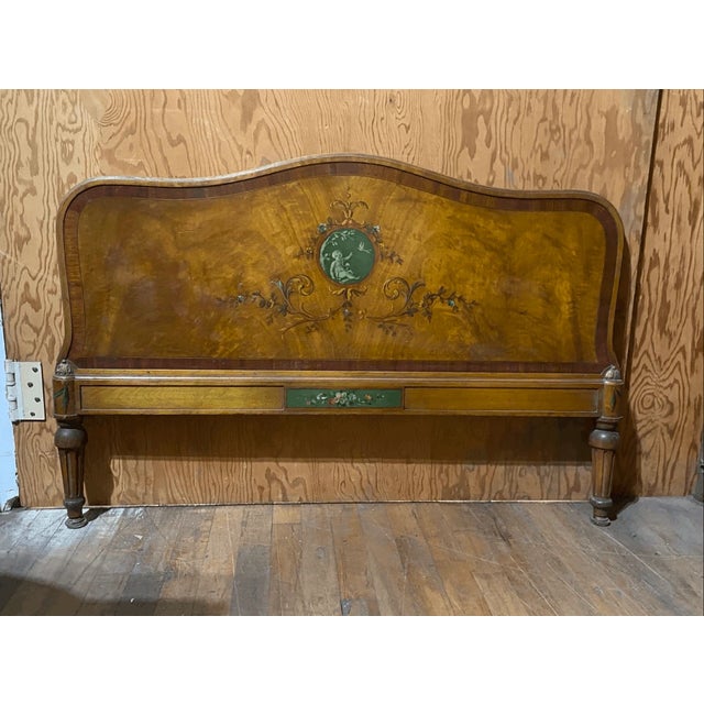 28” tall x 42” wide Good condition Crafted in the classic French Provincial Louis XV style, this set features a stunning...