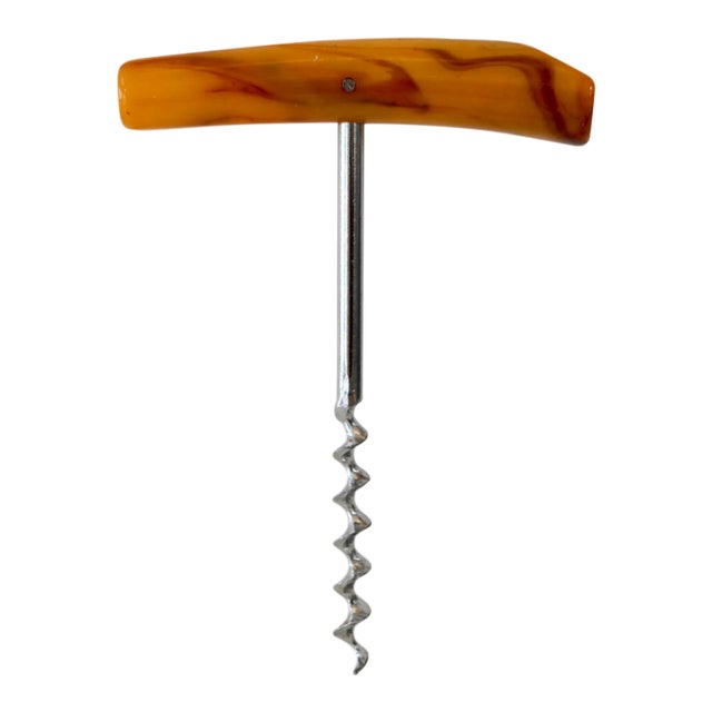 Bakelite Faux Horn Corkscrew For Sale