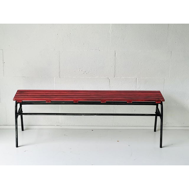 Industrial Bench in Pine, 1970s For Sale - Image 10 of 14
