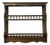 Vintage French Provincial Wall-Mounted Plate Rack With Turned Spindles, 1980s For Sale