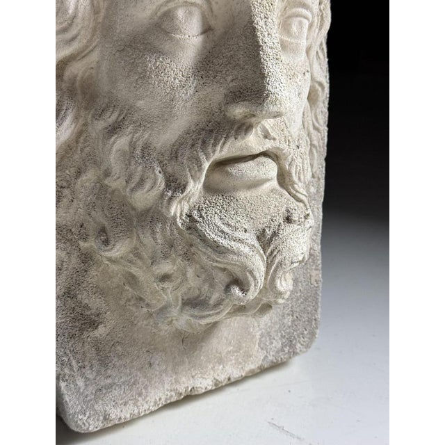 Vintage Cast Stone Asclepius For Sale - Image 17 of 18