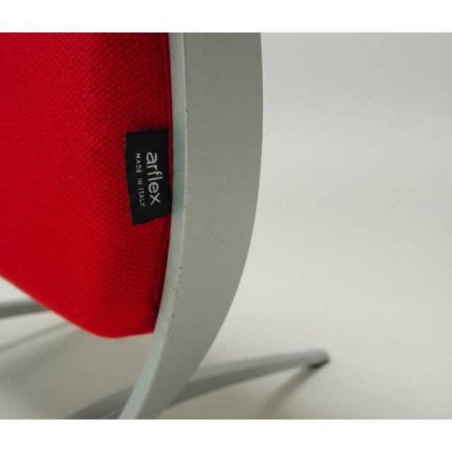 Virgola Red Chairs by Yaacov Kaufmann for Arflex, 1991, Set of 3 For Sale - Image 12 of 13