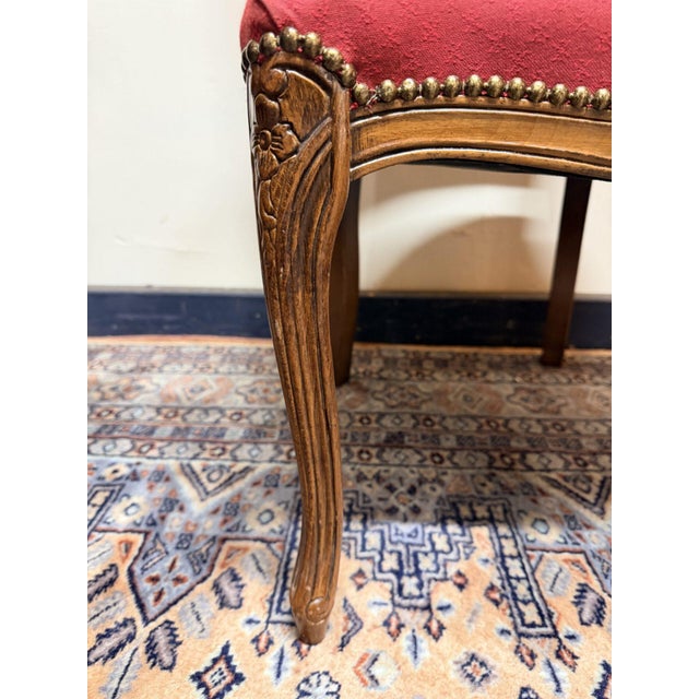 Vintage French Carved Chairs, Set of 2 For Sale - Image 3 of 6