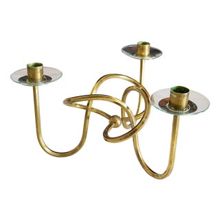 Vintage Candleholder by Josef Frank for Swedish Tenn, 1930s For Sale