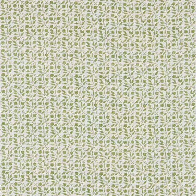 Morris & Co Rosehip Fabric in Thyme For Sale