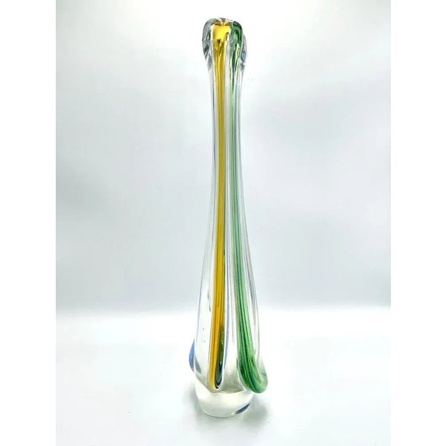 Mid-Century Modern Rhapsody Glass Swan attributed to Frantisek Zemek for Sklan Mstisov, 1960s For Sale - Image 3 of 7